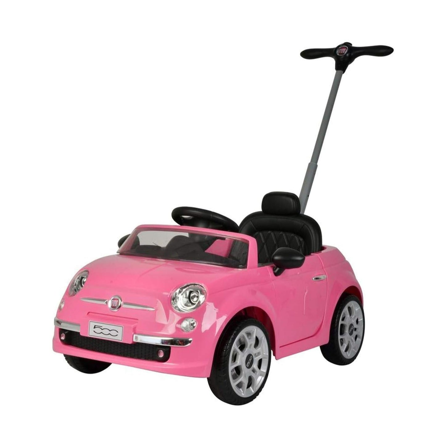 Fiat 500 Handle Push Car - Pink - Marah Kids