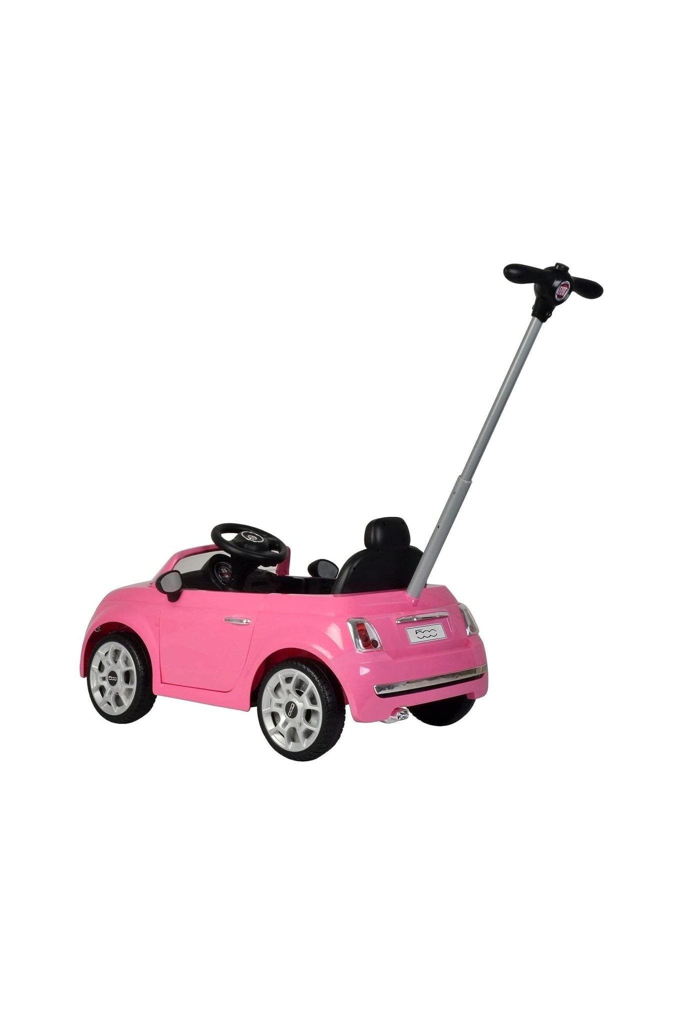 Fiat 500 Handle Push Car - Pink - Marah Kids