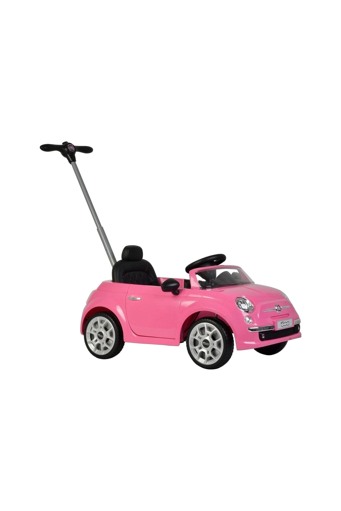 Fiat 500 Handle Push Car - Pink - Marah Kids