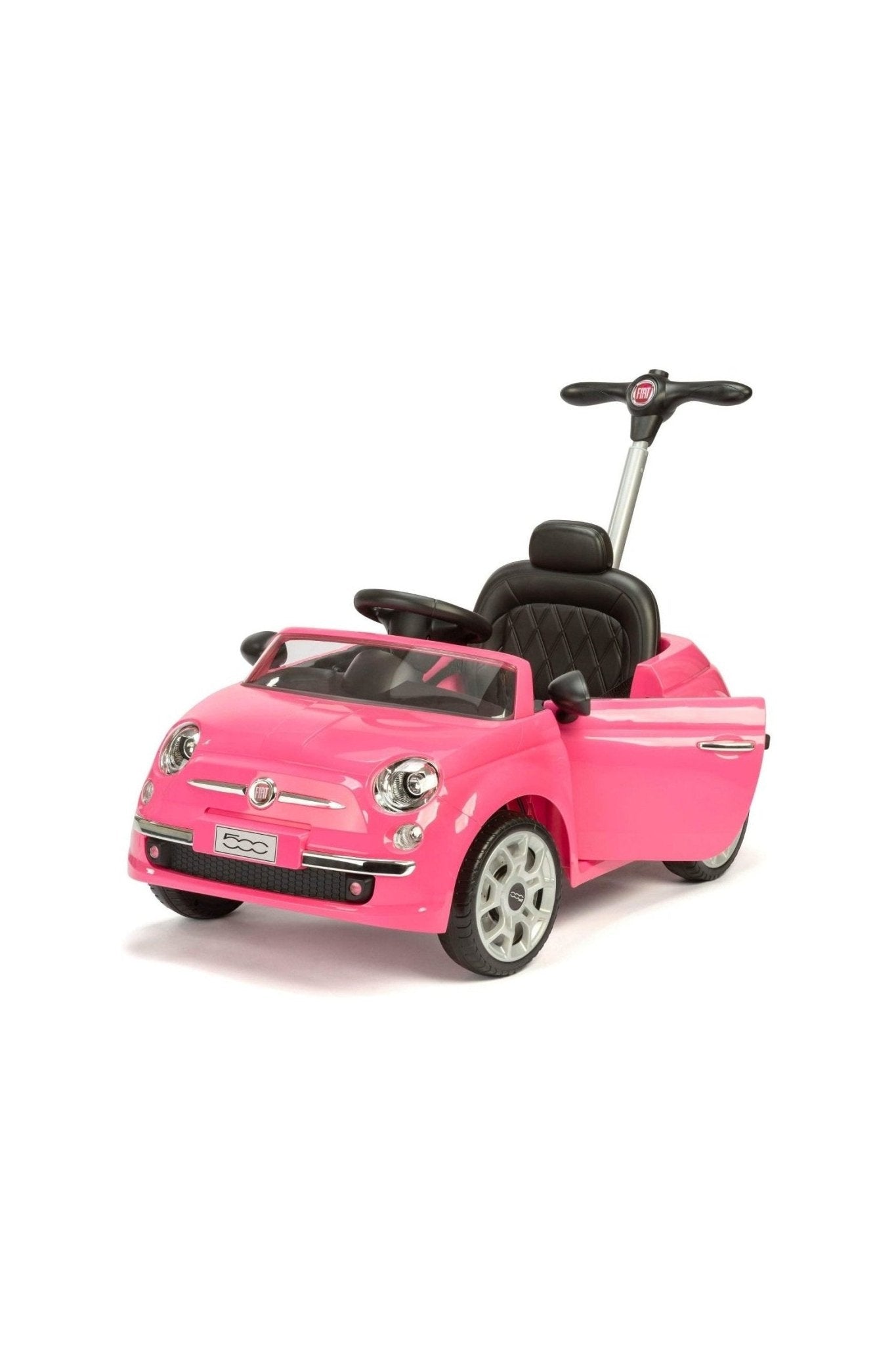 Fiat 500 Handle Push Car - Pink - Marah Kids