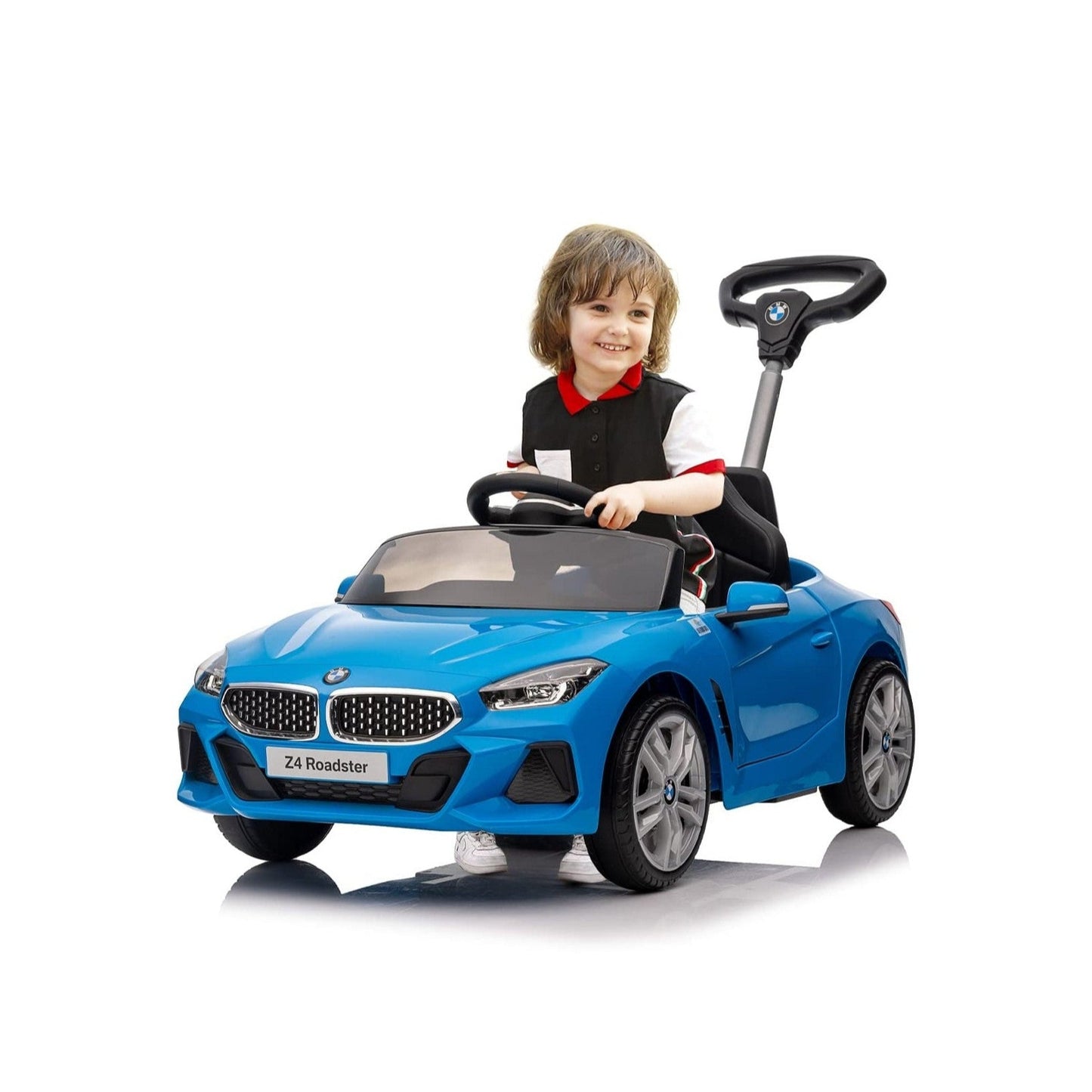 Bmw Z4 With Handle Push Car - Blue - Marah Kids