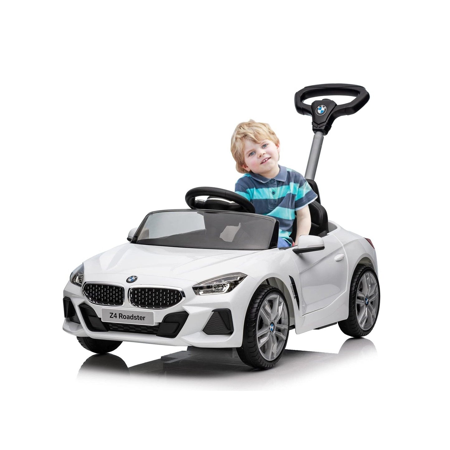 BMW Z4 With Handle Push Car - White - Marah Kids