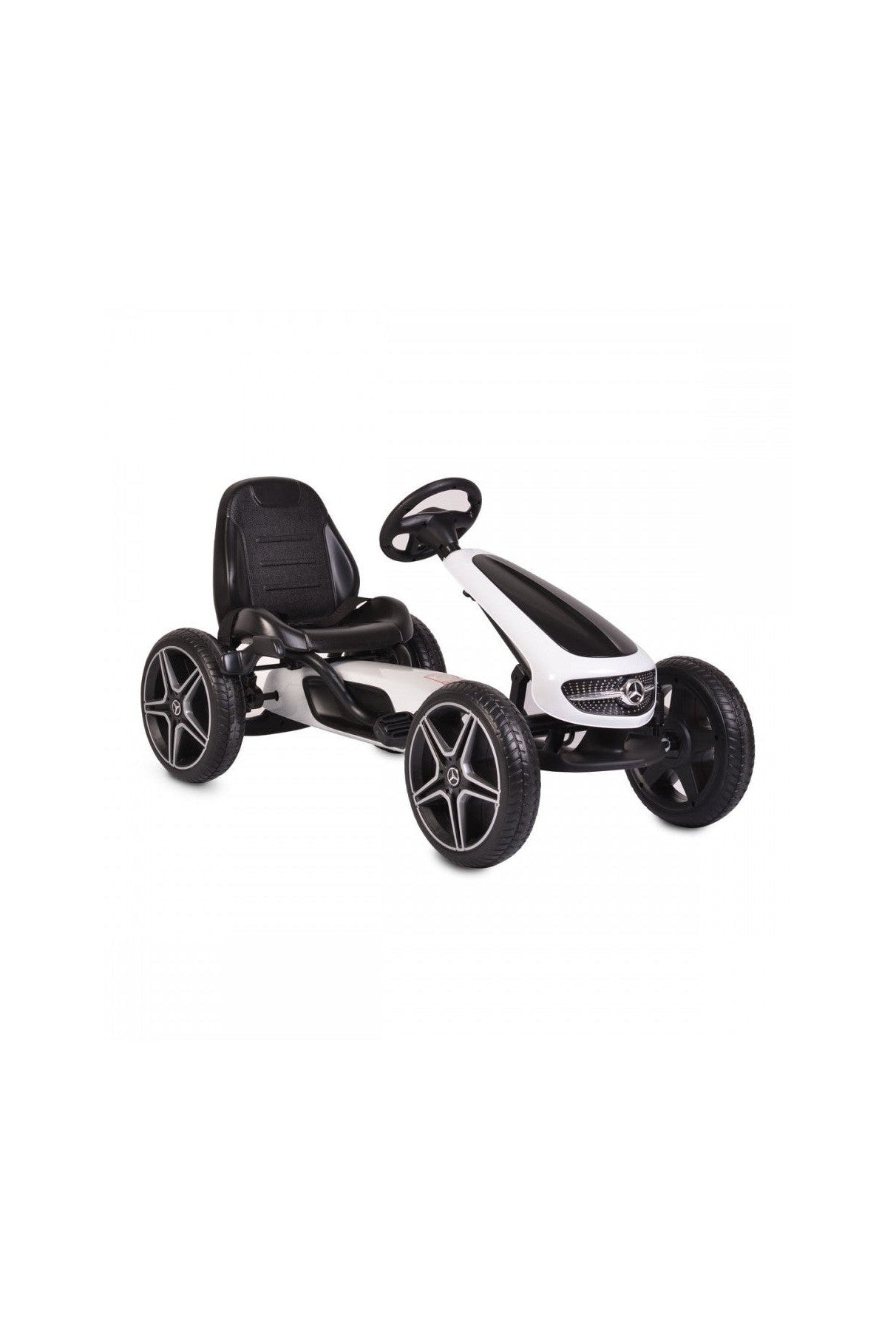 Mercedes Benz Pedal Go - Kart - White - Marah Kids