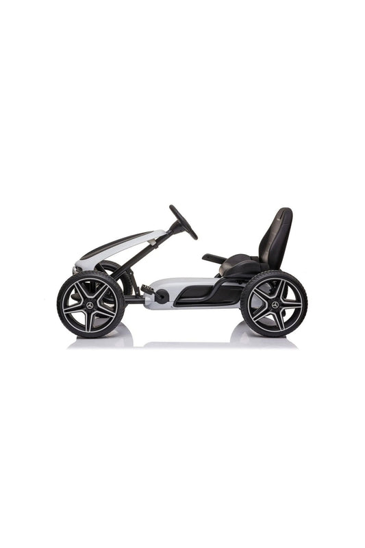 Mercedes Benz Pedal Go - Kart - White - Marah Kids