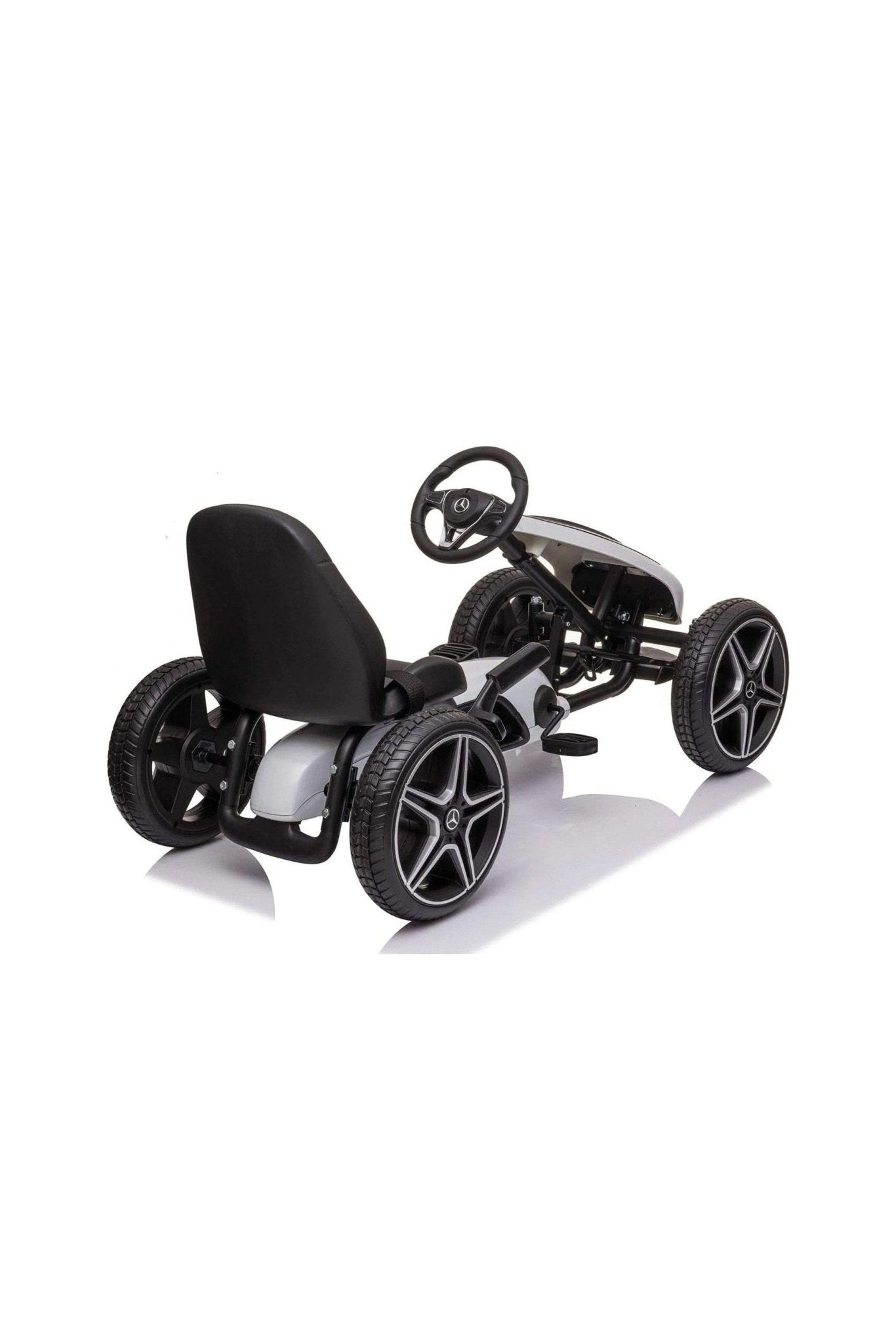 Mercedes Benz Pedal Go - Kart - White - Marah Kids