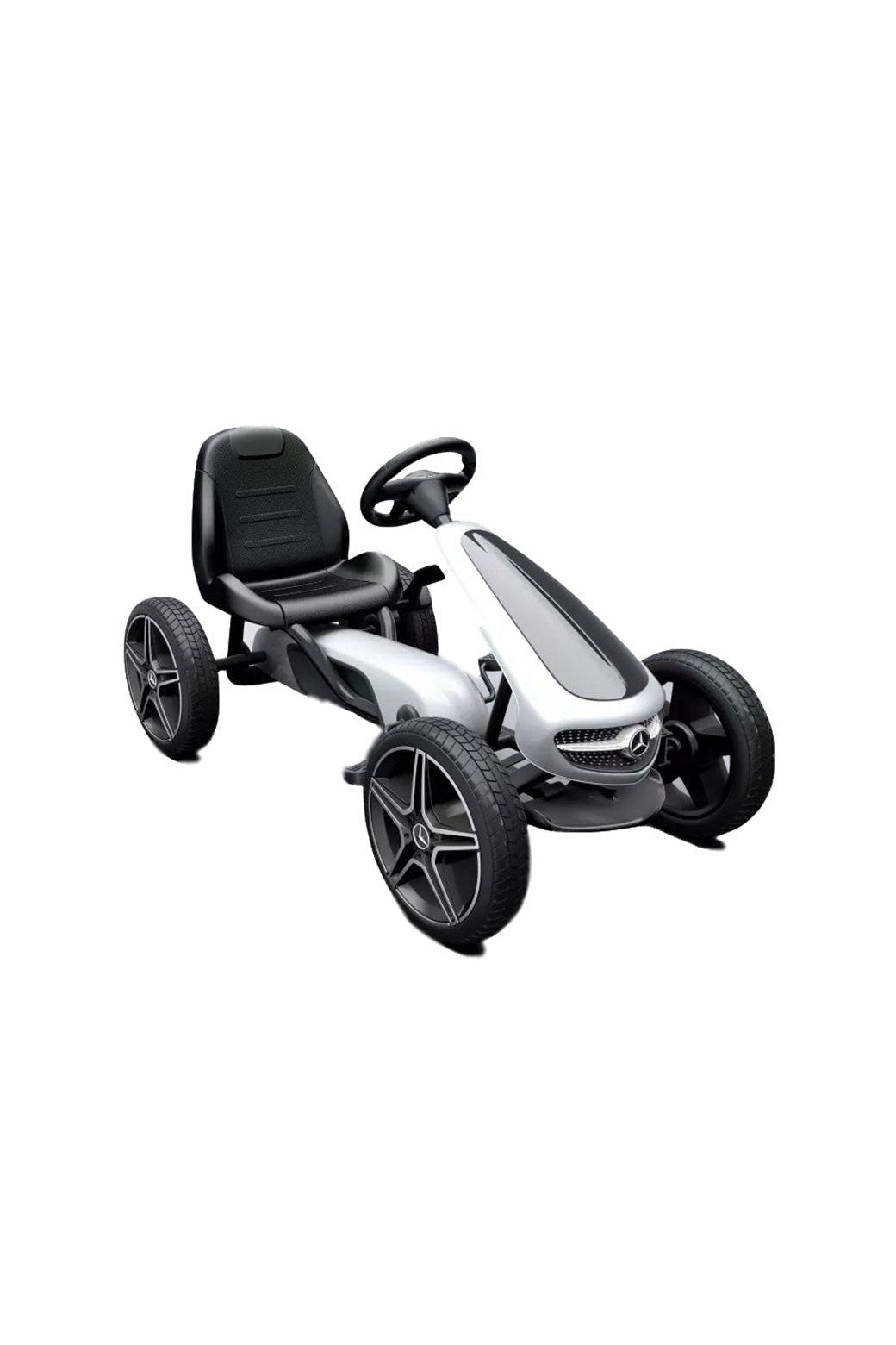 Mercedes Benz Pedal Go - Kart - White - Marah Kids