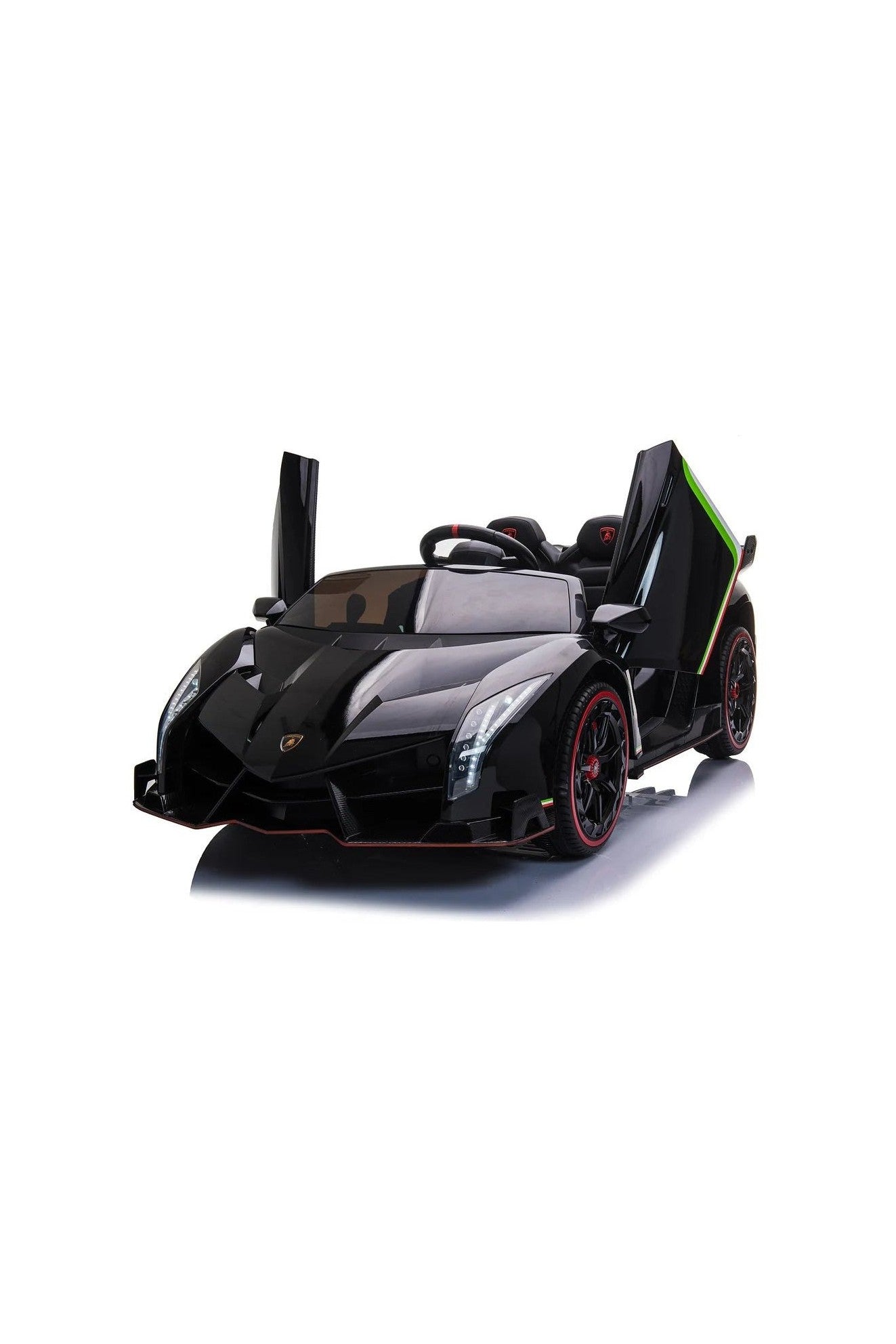 Lamborghini Veneno Kids Electric Car - Black (12V) - Marah Kids