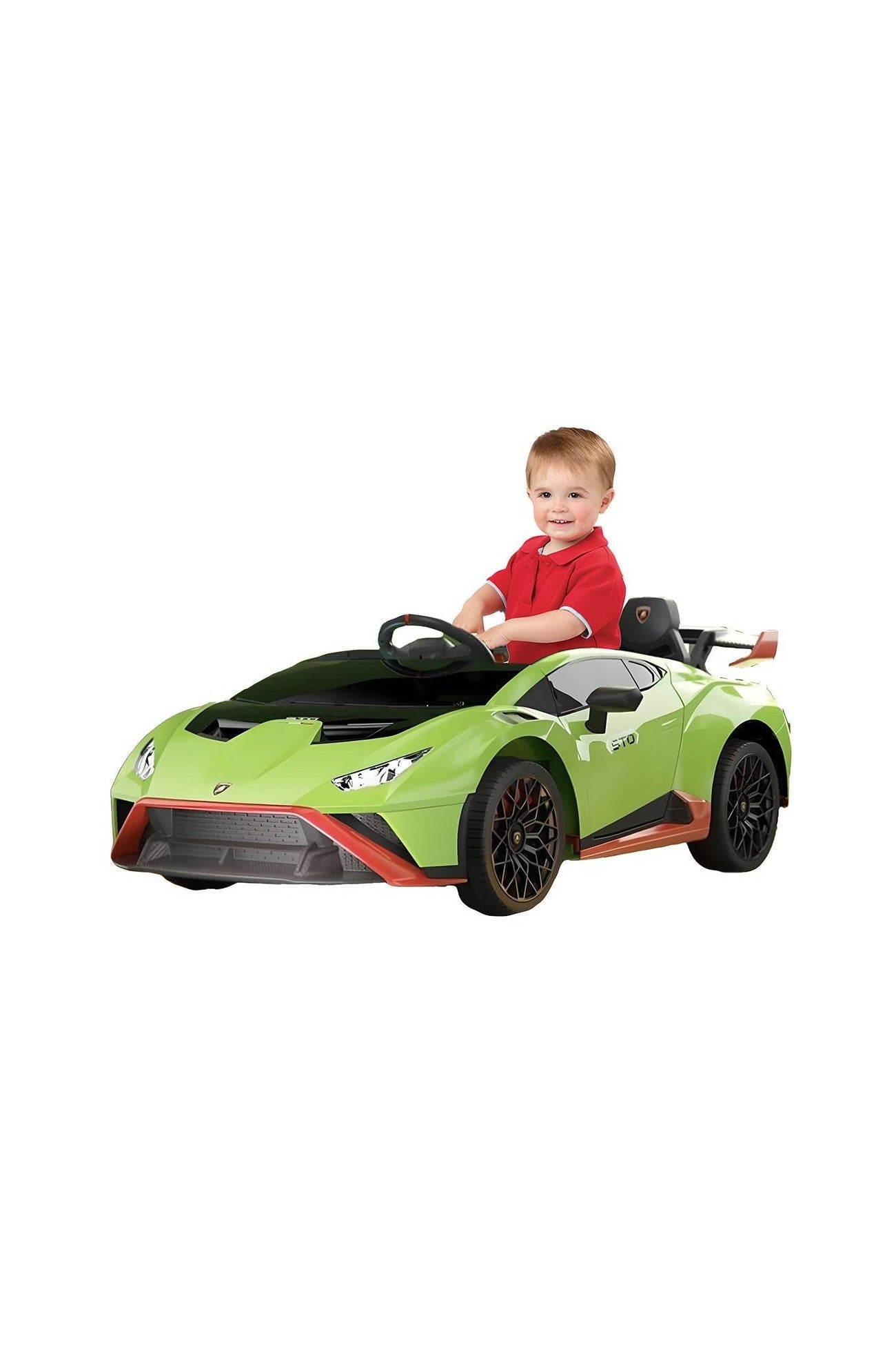 Lamborghini Hurcan Sto Kids Car - Green (12V) - Marah Kids