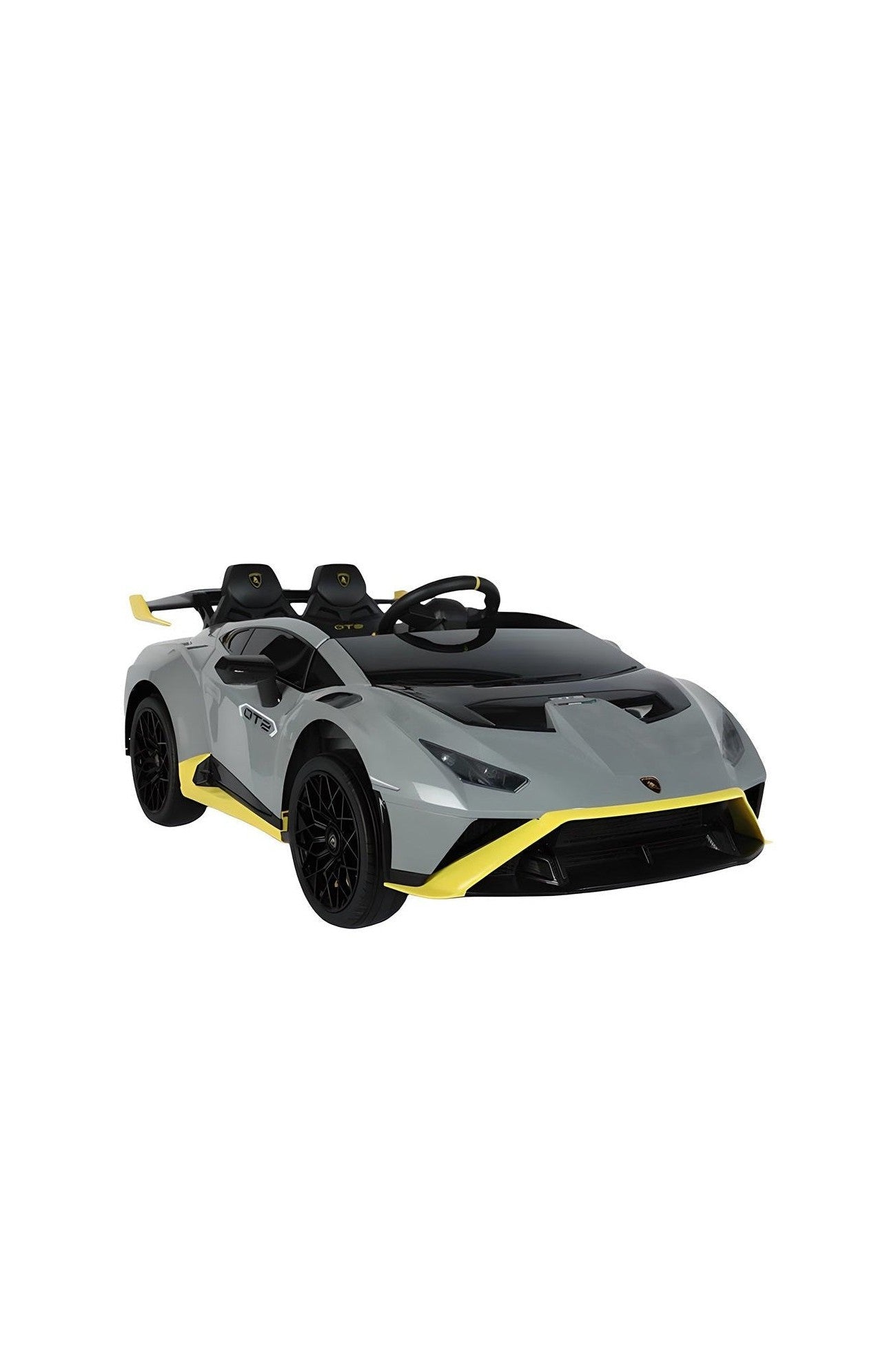 Lamborghini Hurcan Sto Kids Car - Grey (12V) - Marah Kids