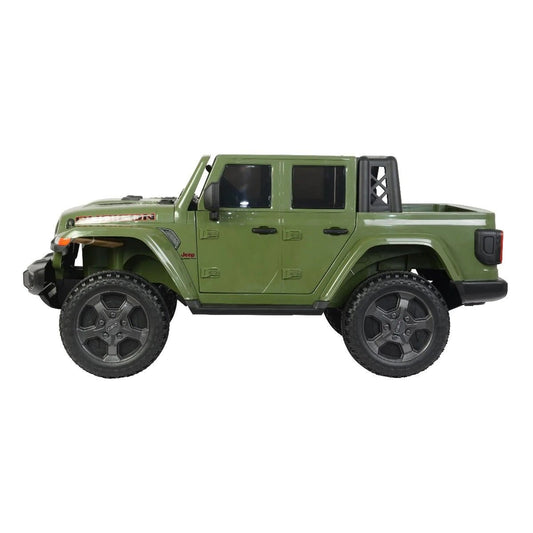 Licensed Battery Operated Jeep Rubicon Kids Car - Green (12V) - Marah Kids