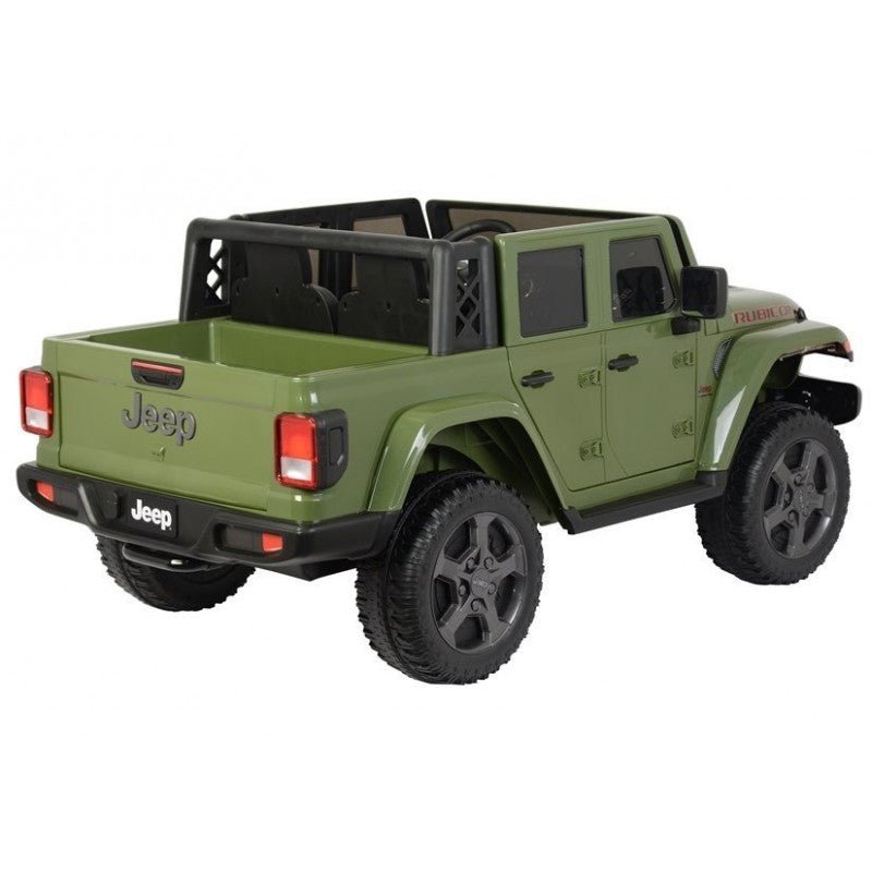 Licensed Battery Operated Jeep Rubicon Kids Car - Green (12V) - Marah Kids
