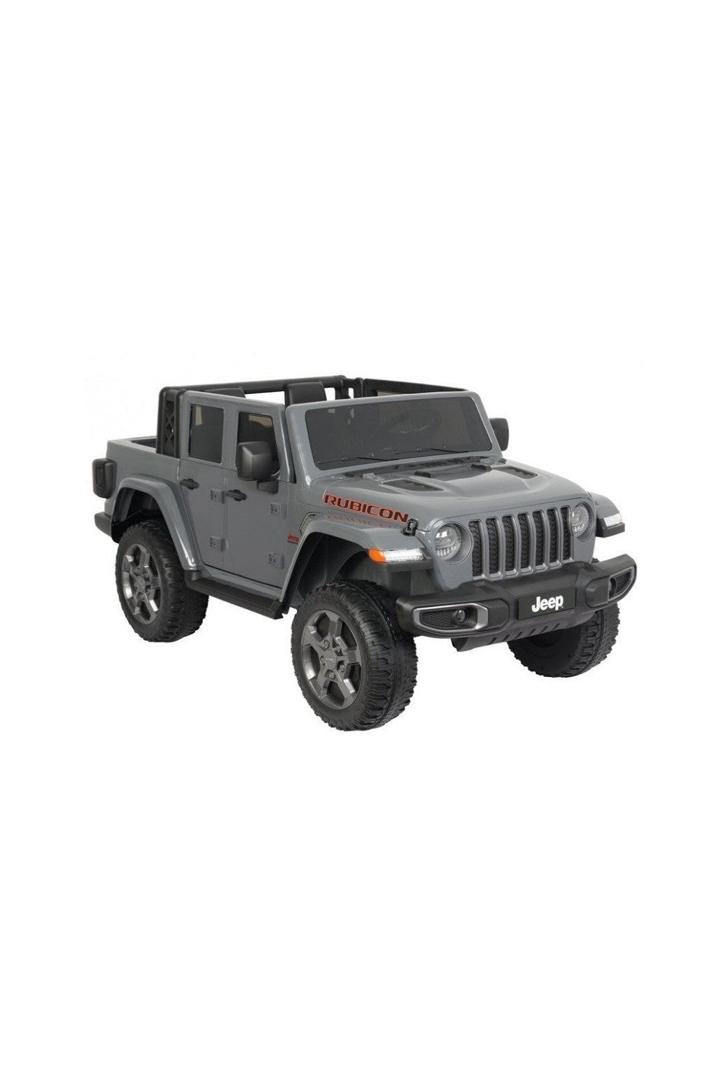 Licensed Battery Operated Jeep Rubicon Kids Car - Grey (12V) - Marah Kids