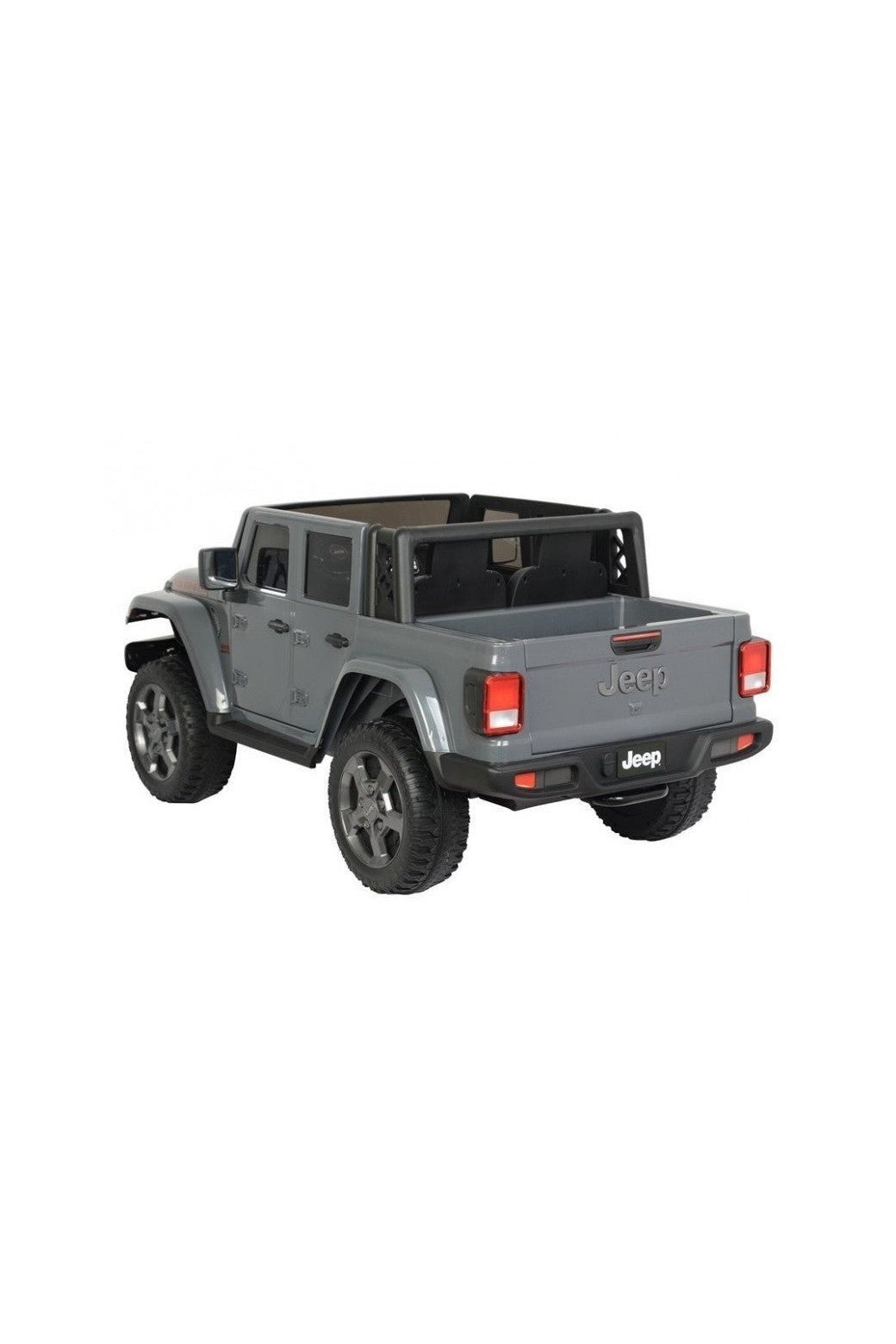 Licensed Battery Operated Jeep Rubicon Kids Car - Grey (12V) - Marah Kids