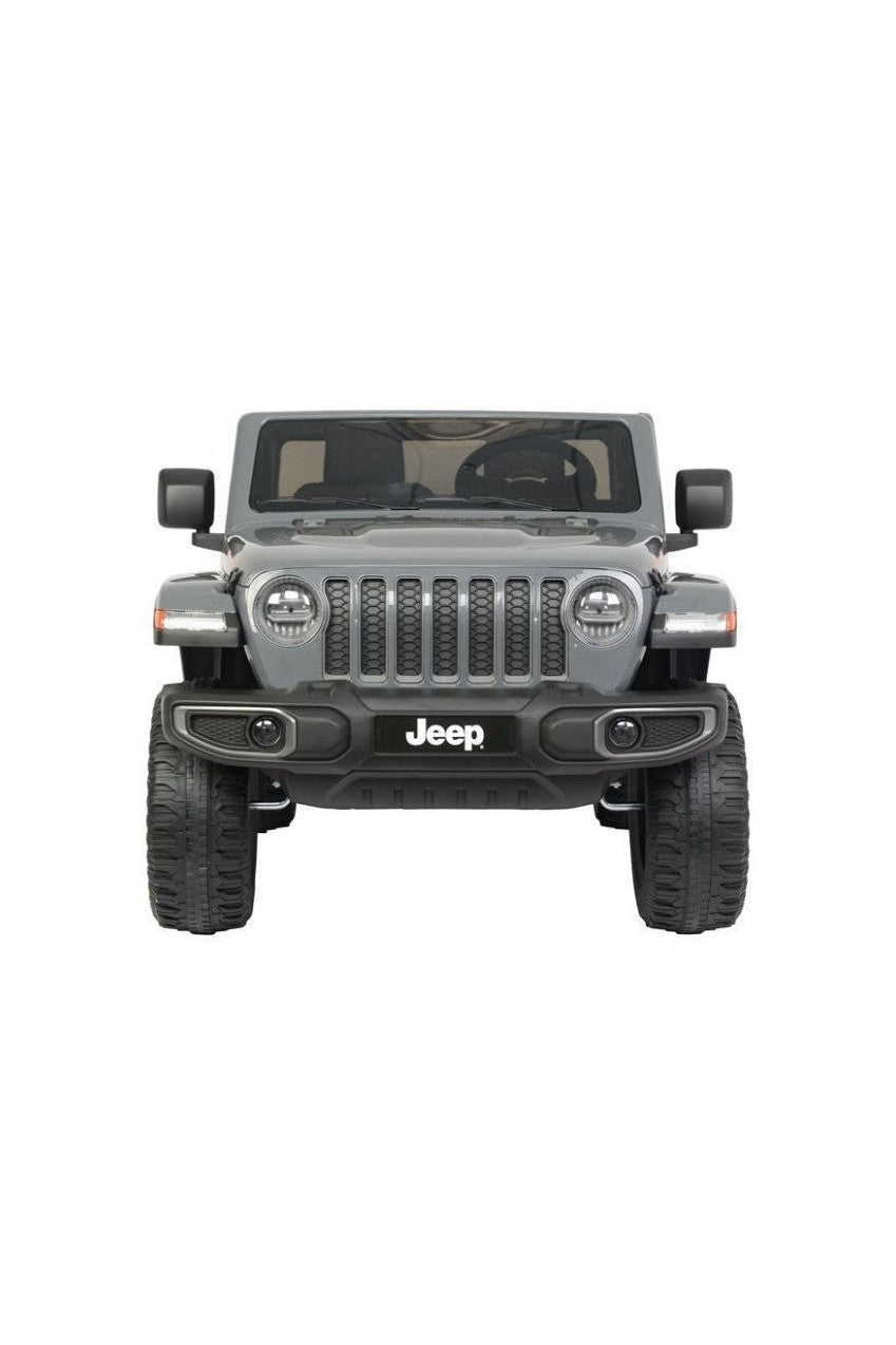 Licensed Battery Operated Jeep Rubicon Kids Car - Grey (12V) - Marah Kids