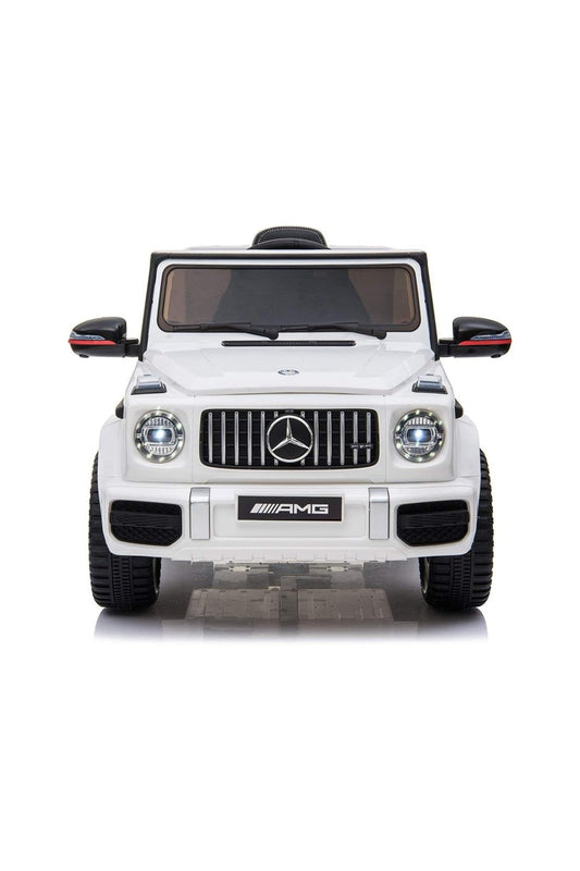 Mercedes G63 Kids Ride on Jeep - White (12V) - Marah Kids