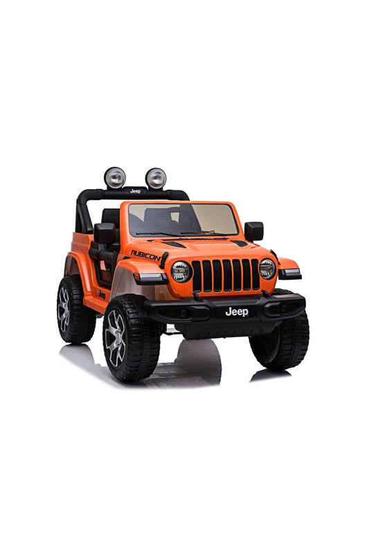 Jeep Kids Rubicorn 2 Seater Electric Car - Orange (12V) - Marah Kids