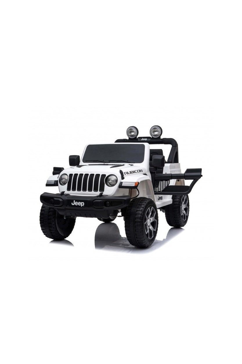 Jeep Kids Rubicon 2 Seater Electric Car - White (12V) - Marah Kids