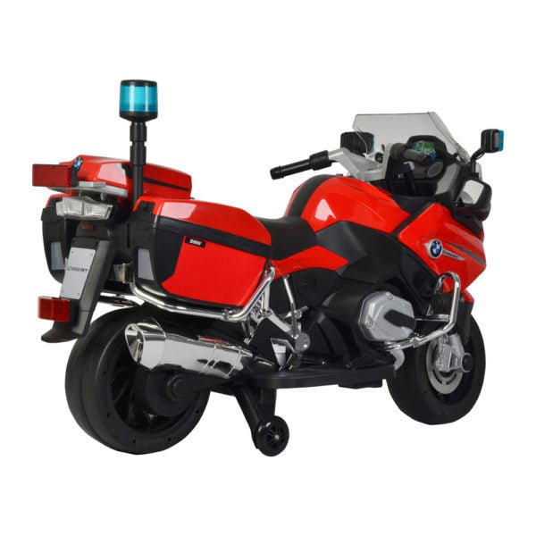 BMW Kids Police Bike Electric Ride On Motorcycle 12V Red - Marah Kids