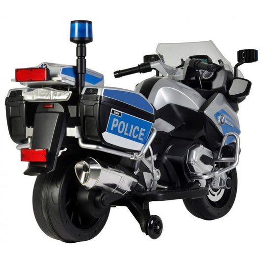 BMW Kids Police Bike Electric Ride - On Motorcycle - 12V silver - Marah Kids