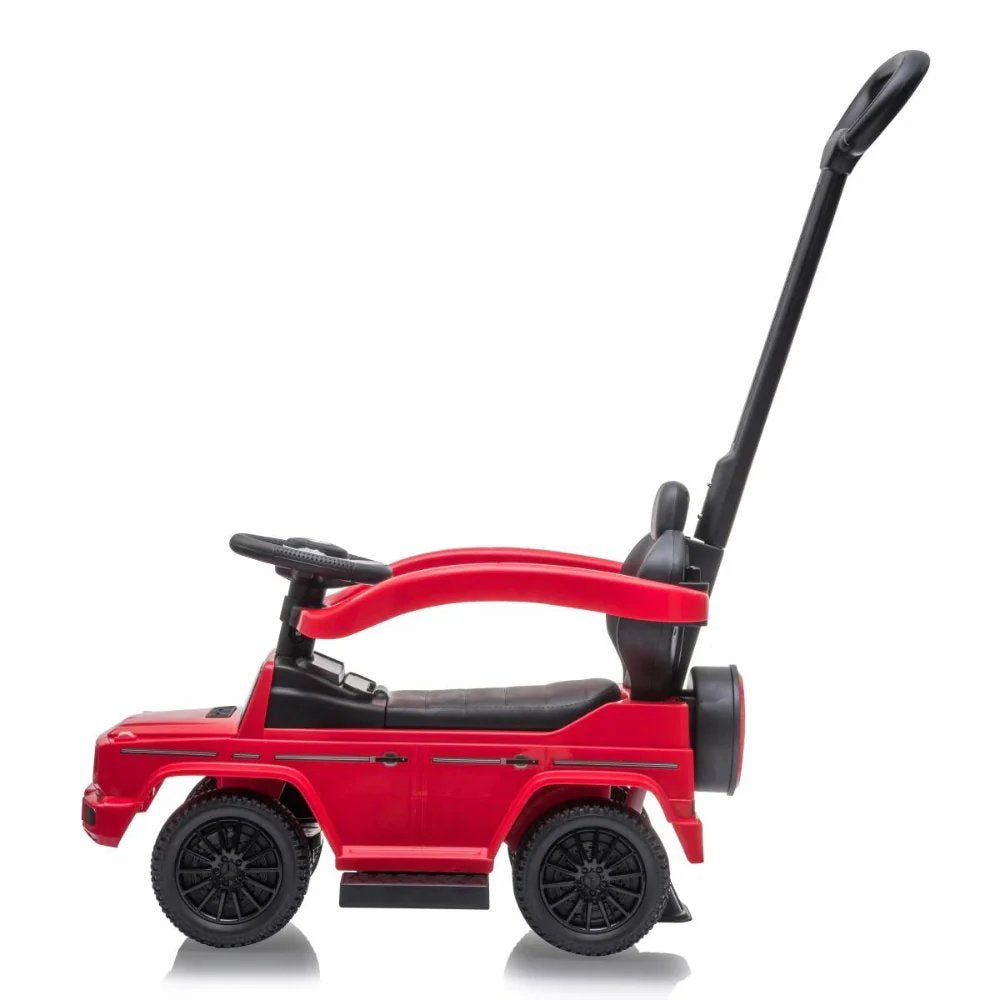 Mercedes G Wagon 3 - in - 1 Handle Push Ride - On Car - Red - Marah Kids