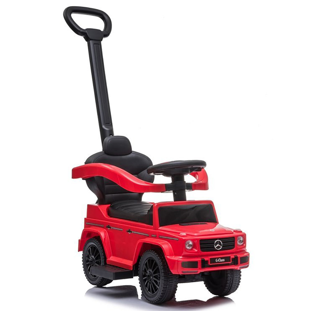 Mercedes G Wagon 3-in-1 Handle Push Ride-On Car - Red