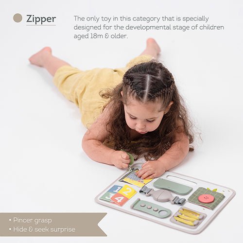 Taf Toys Activity Buckles Board | Montessori Learning Toy - Marah Kids