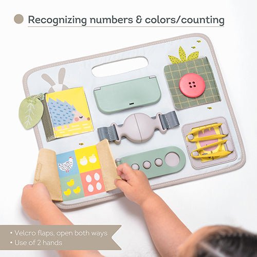 Taf Toys Activity Buckles Board | Montessori Learning Toy - Marah Kids