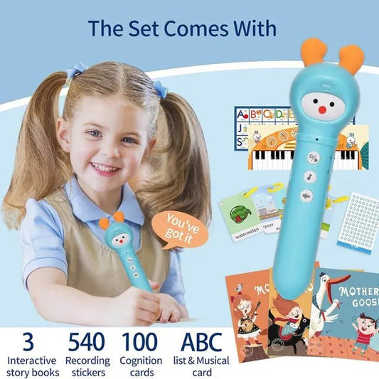 Alilo - Early Educational Talking Pen, D3C | Fun Learning, 45 Nursery Rhymes, 100 Cognitive Cards, Voice Recording, Safe & Eco - friendly | 3+ - Marah Kids