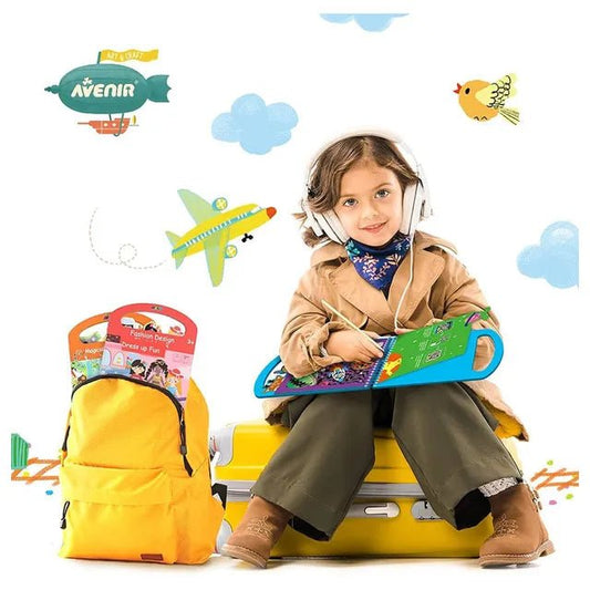 Avenir Coloring Activity Book - Jungle | On - The - Go Coloring Activity Book for Endless Fun and Creativity, 3 - in - 1 Play - Coloring, Games & Stickers | Ideal Gift for Kids 3+ - Marah Kids