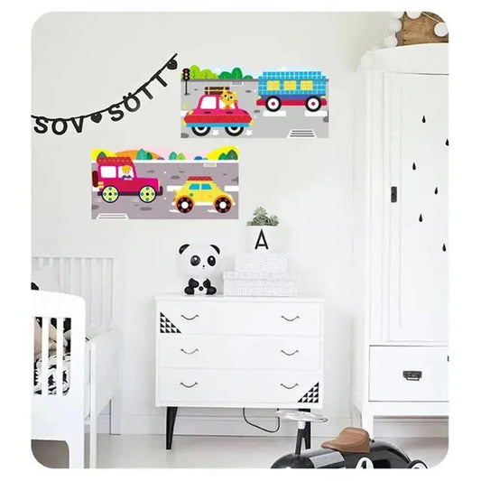 Avenir Create My First Story Book - Cars | Mosaic Junior Kit: Fun DIY Activity for Kids - Improve Coordination and Perception of Colors | Ideal gift for Kids 3+ - Marah Kids