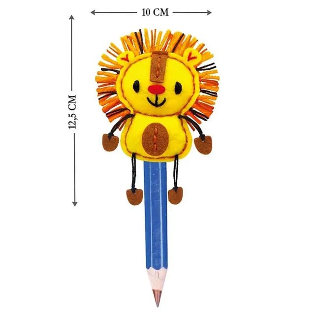 Avenir Sewing Pen Topper - Lion | DIY Pen Topper Friend Sewing Kit - Hours of Entertainment & Creativity | Tools & Instructions Included, Easy and Fun Activity for Kids + - Marah Kids