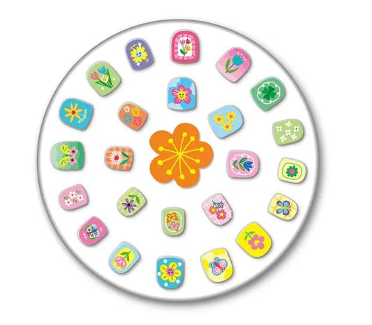 Avenir Fancy Me Press - On Nails for Kids - 24 Pre - Glued Nails with Tweezer" - Marah Kids