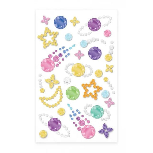 Avenir - Gem Stickers - Galaxy | Self Adhesive Rhinestones Stickers Craft Jewels Stick On Gems for Arts & Crafts Projects - Assorted Shapes, Sizes and Colors | Ages 3+ - Marah Kids