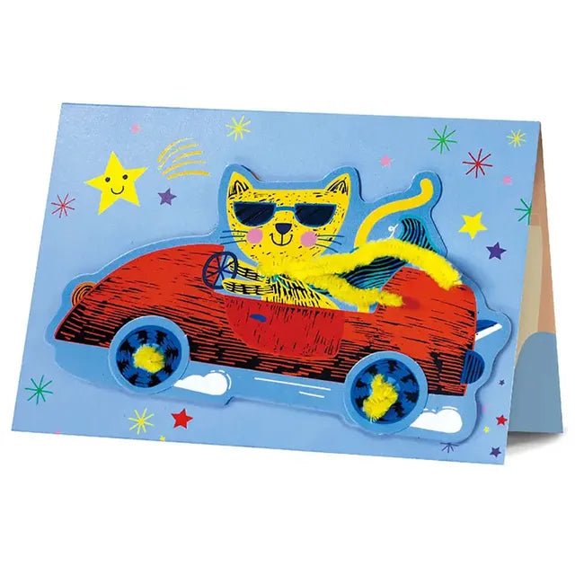 Avenir Scratch - Cars | Arts & Crafts, Greeting Cards Set | Make Beautiful Greetings Cards | Scratch Art 3+ - Marah Kids