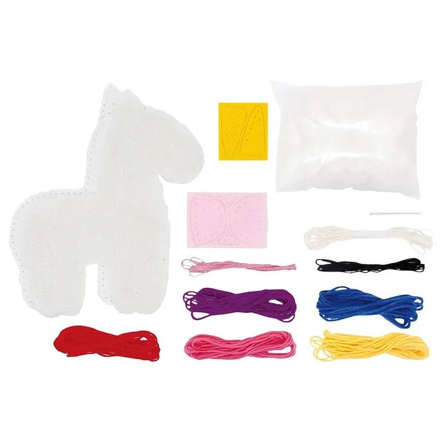 Avenir Sewing My First Doll - Unicorn Kit | Create a Super Soft Unicorn, Develop Motor Skills & Creativity | Safe and Educational - Trusted Art, Learning, and Entertainment for Kids 3+ - Marah Kids