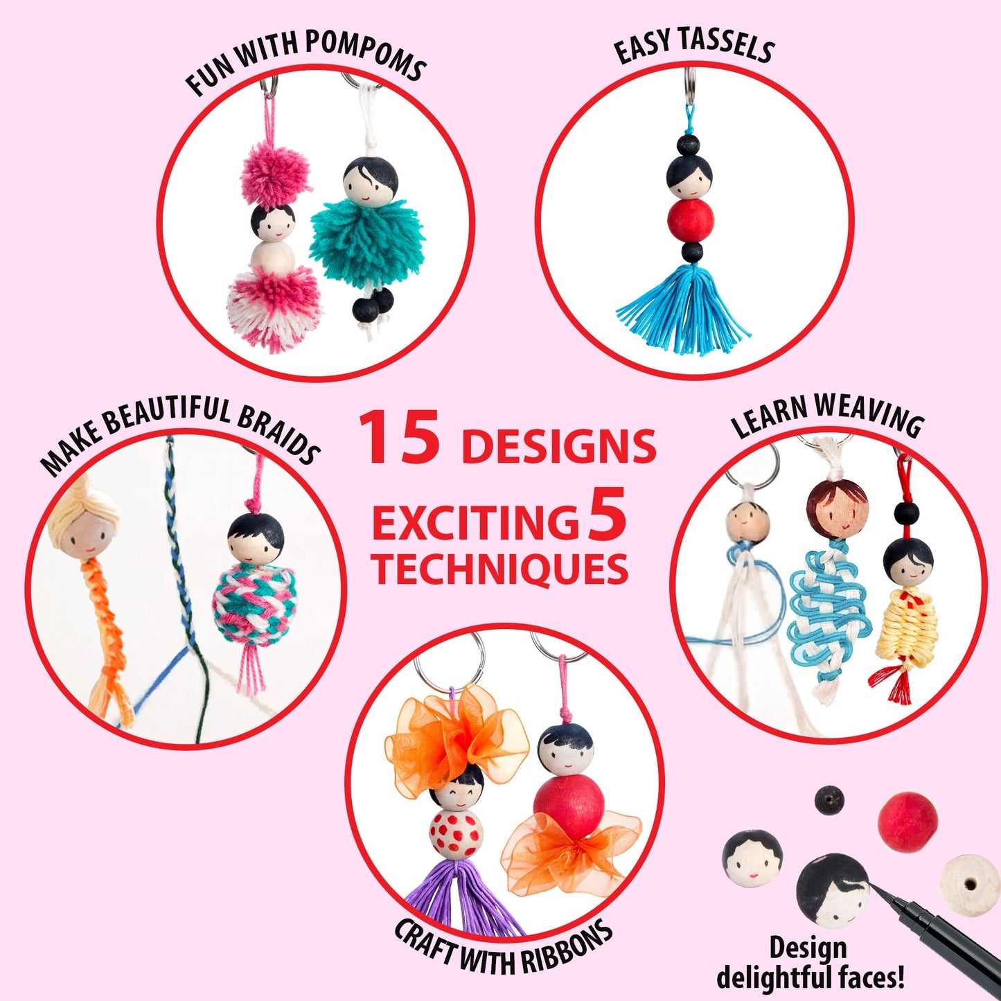 Chalk & Chuckles - Keychain Dolls - Marah Kids