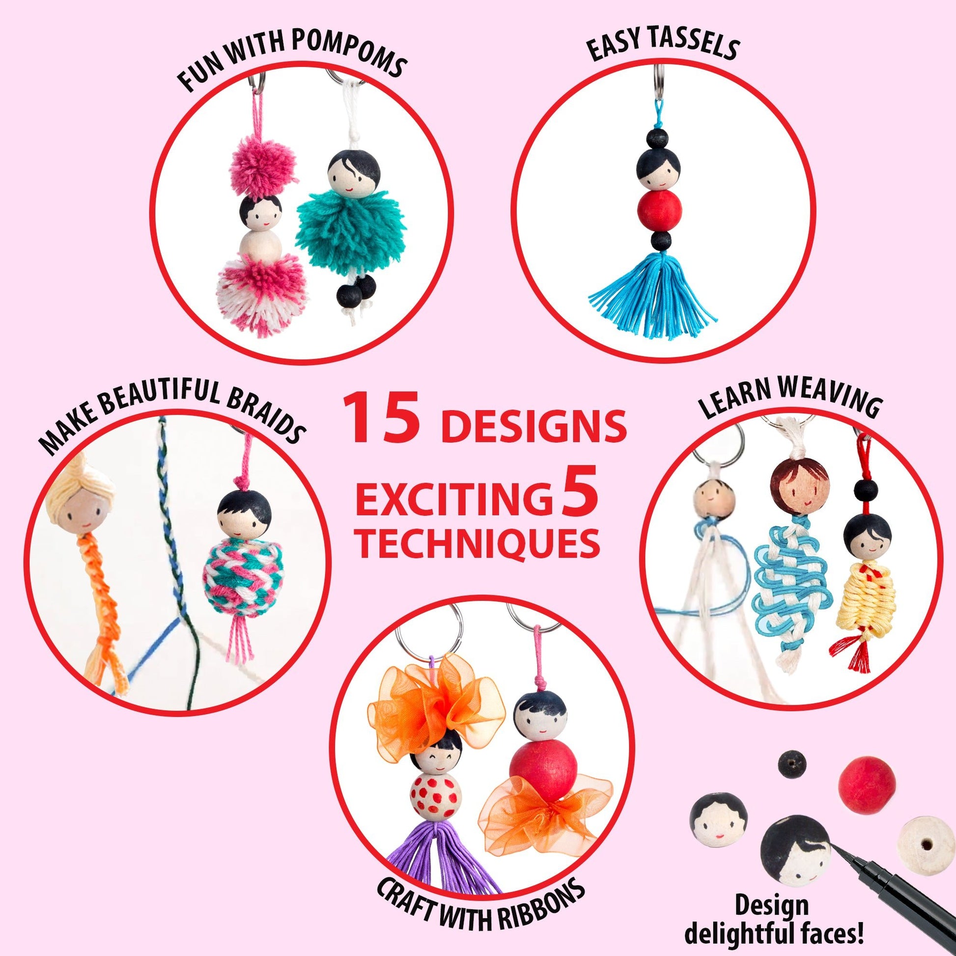 Chalk & Chuckles - Keychain Dolls - Marah Kids