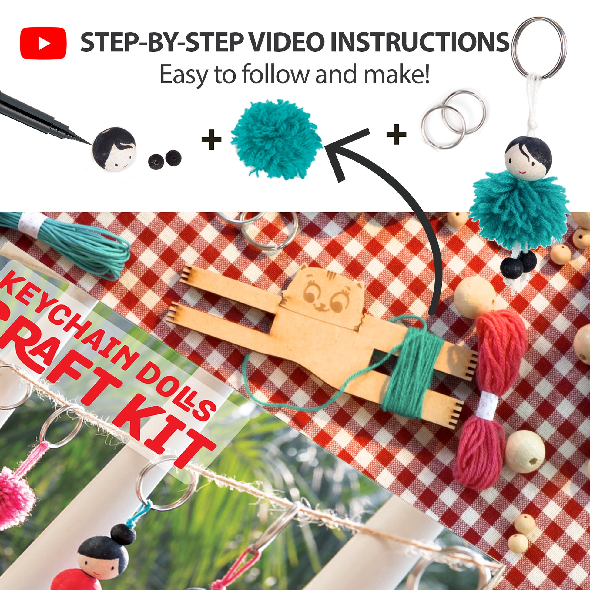 Chalk & Chuckles - Keychain Dolls - Marah Kids