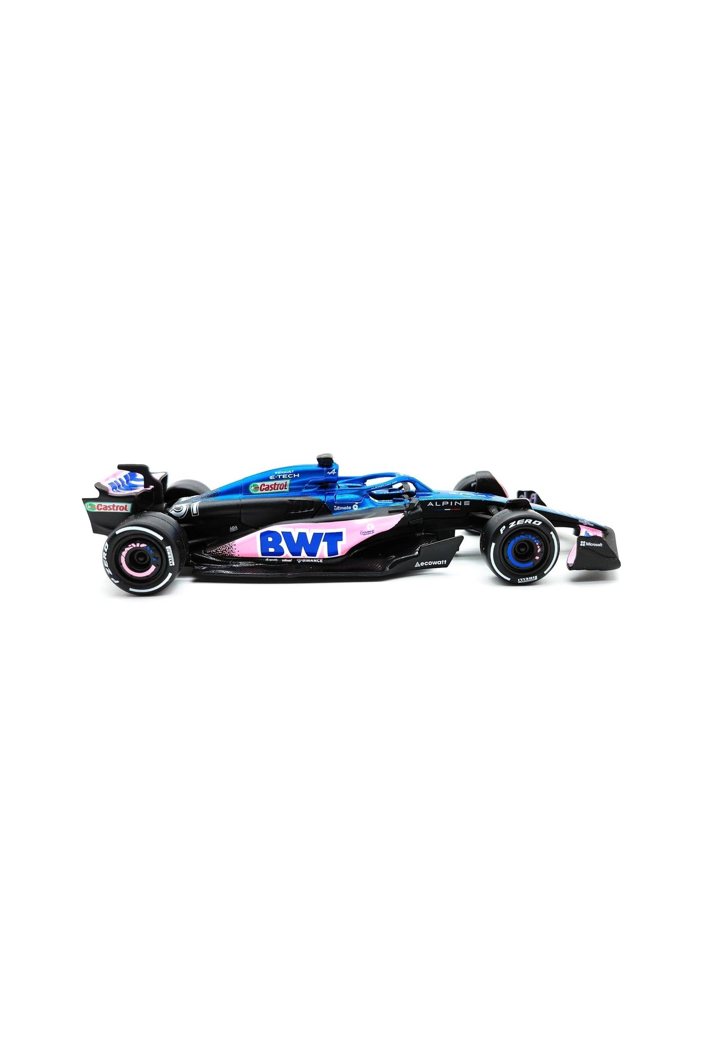 نموذج سيارة Renault Alpine A523 F1 رقم 31 من تصميم Esteban Ocon