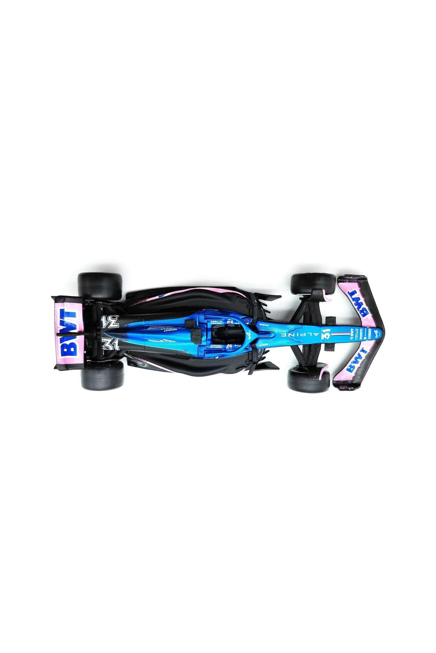 نموذج سيارة Renault Alpine A523 F1 رقم 31 من تصميم Esteban Ocon