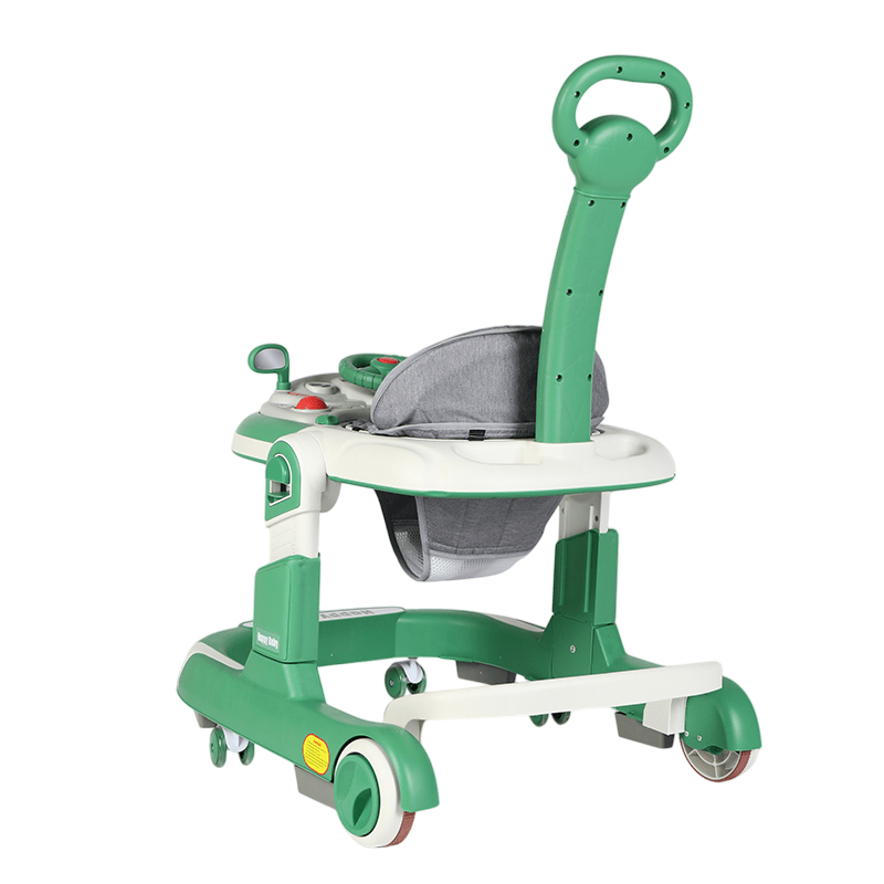 5 in 1 Baby Push Walker Sit - to - Stand Learning Walker Kids Rocking - Green 6 - 24 Months - Marah Kids
