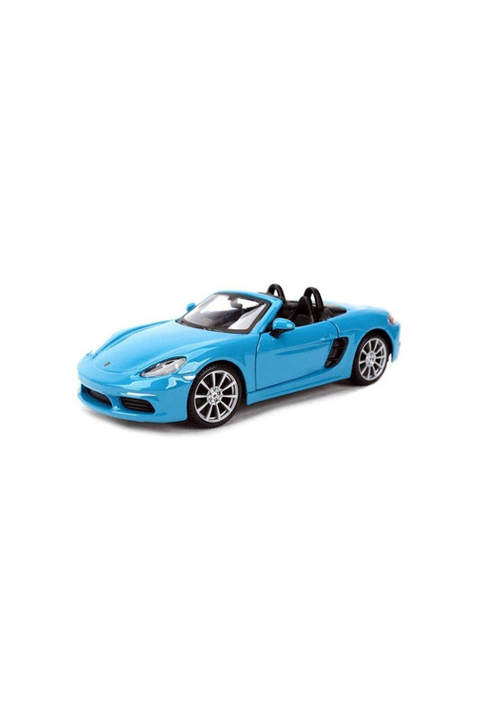 Bburago 1:24 Scale Porsche 718 Boxster – Blue - Marah Kids