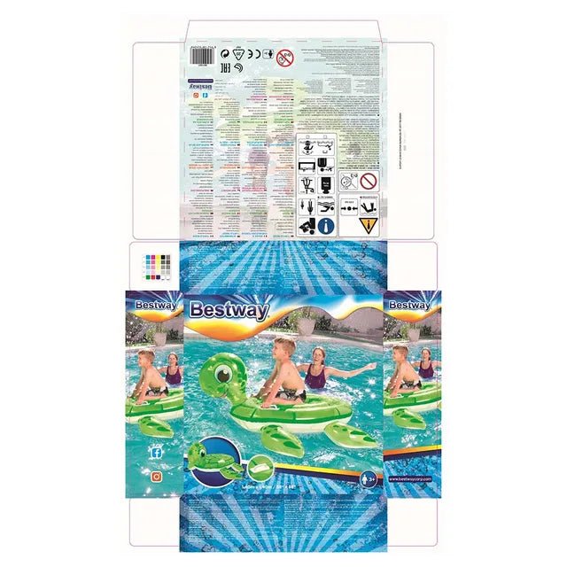BESTWAY Rider Turtle 140X140 - Marah Kids