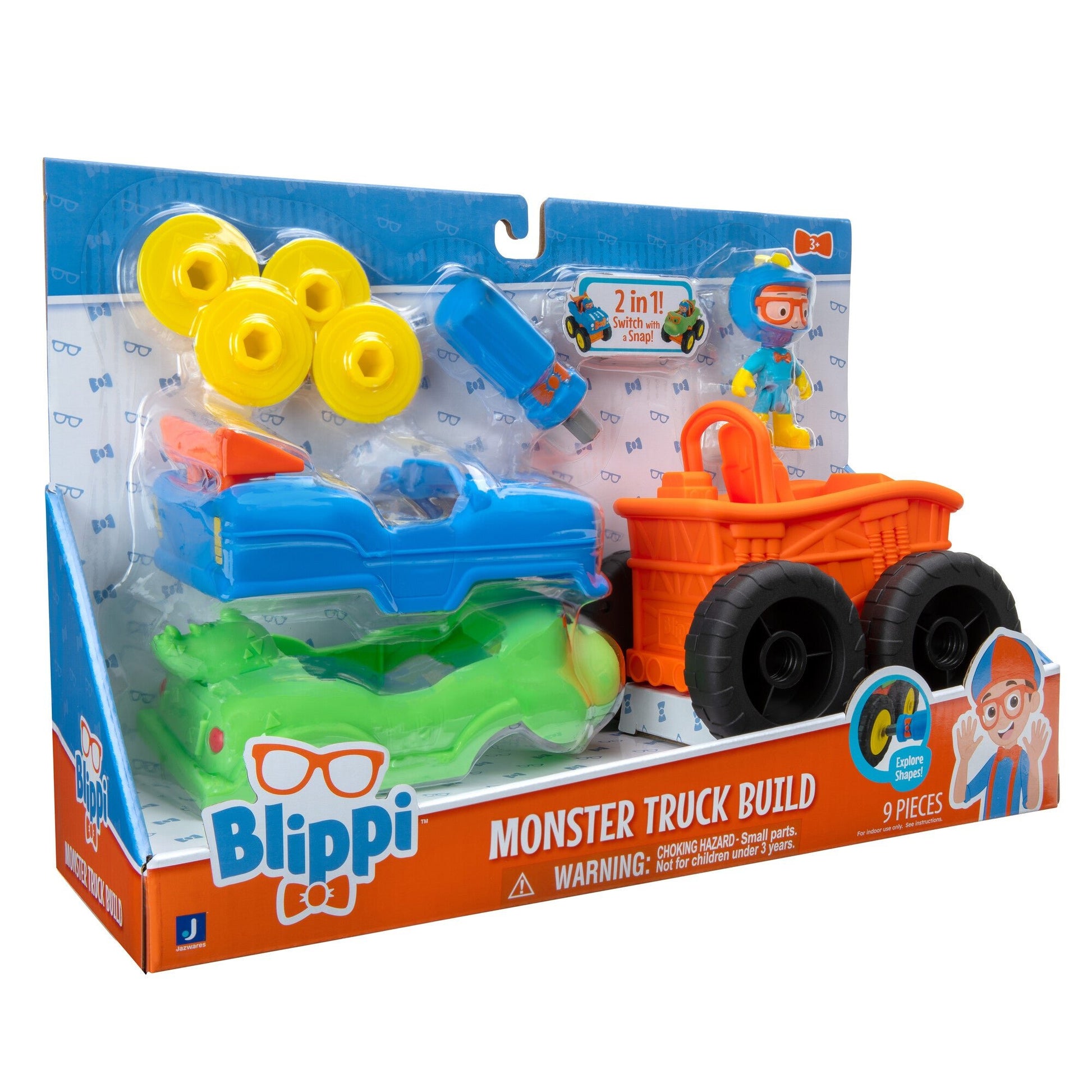 Jaswar - Blippi Feature Vehicle Monster Truck - Marah Kids