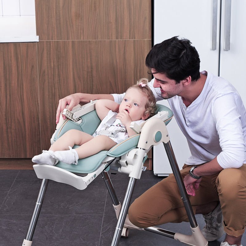 Foldable High Chair - Sage Green - Marah Kids