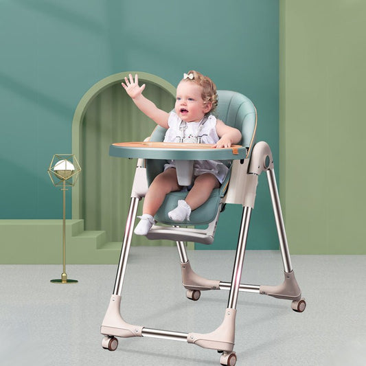 Foldable High Chair - Sage Green - Marah Kids