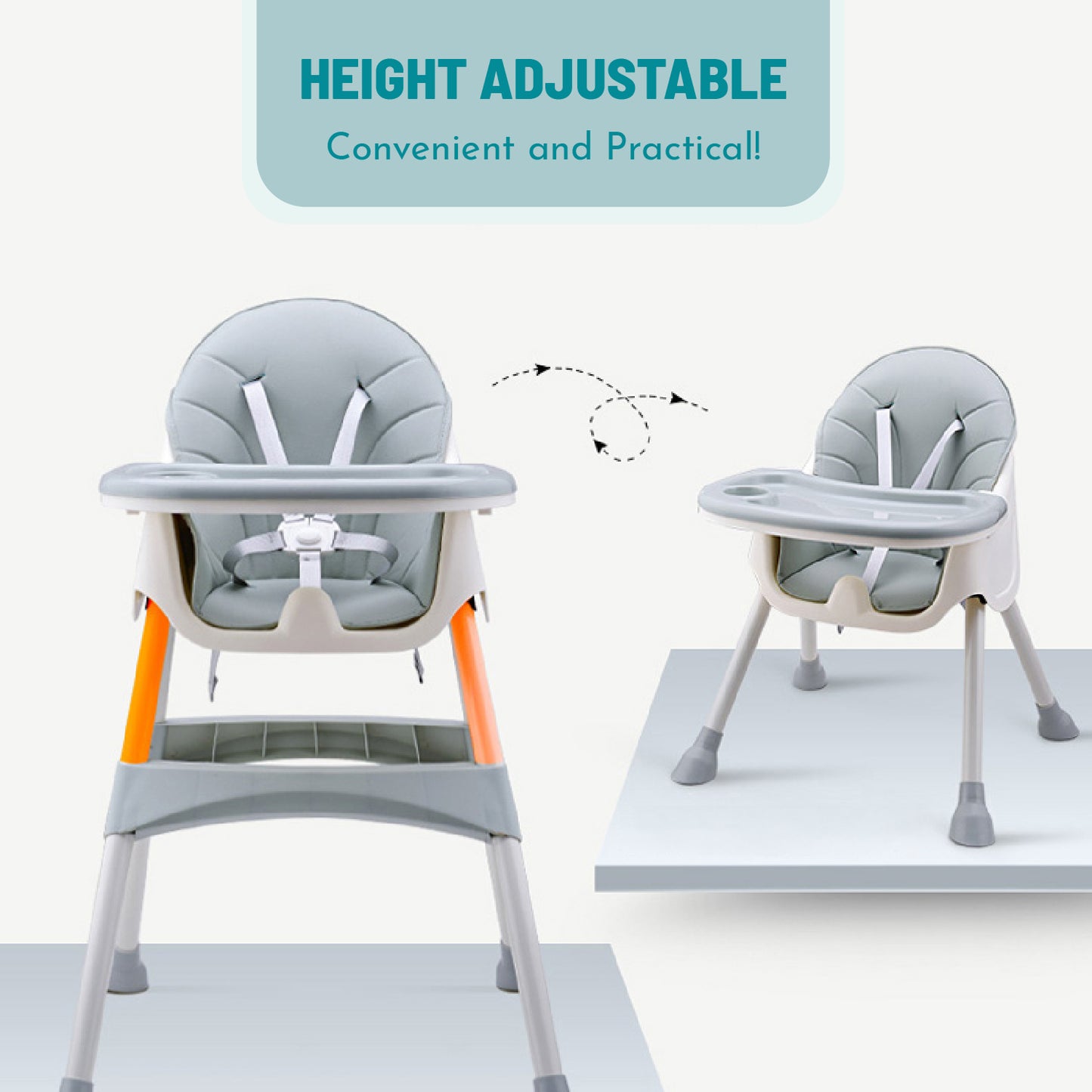 High Chair - Azure - Marah Kids