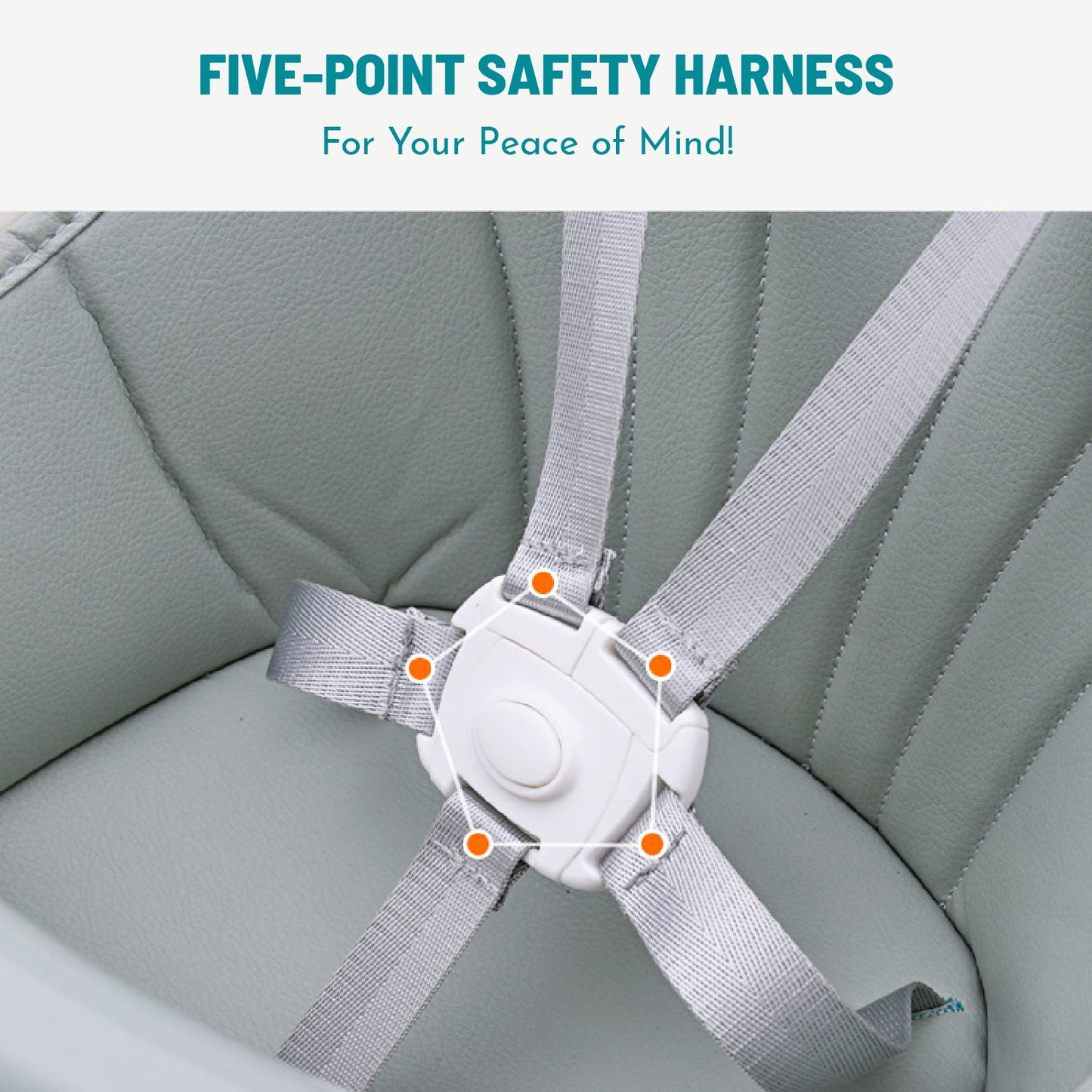 High Chair - Azure - Marah Kids
