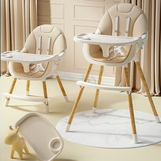 2 - in - 1 Convertible High Chair - Brown - Marah Kids