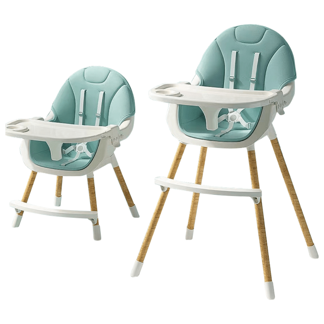 2 - in - 1 Convertible High Chair - Green - Marah Kids
